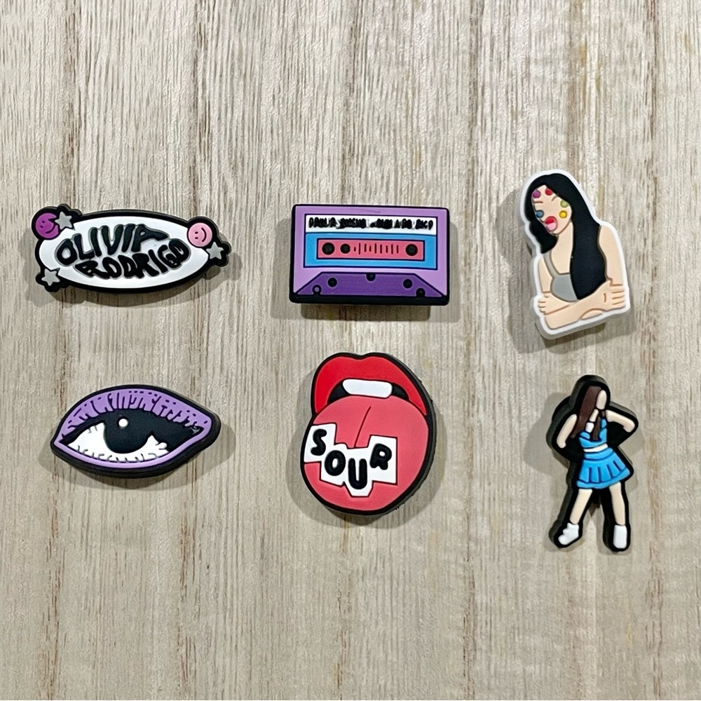 Olivia Rodrigo Croc Charms Set of 6